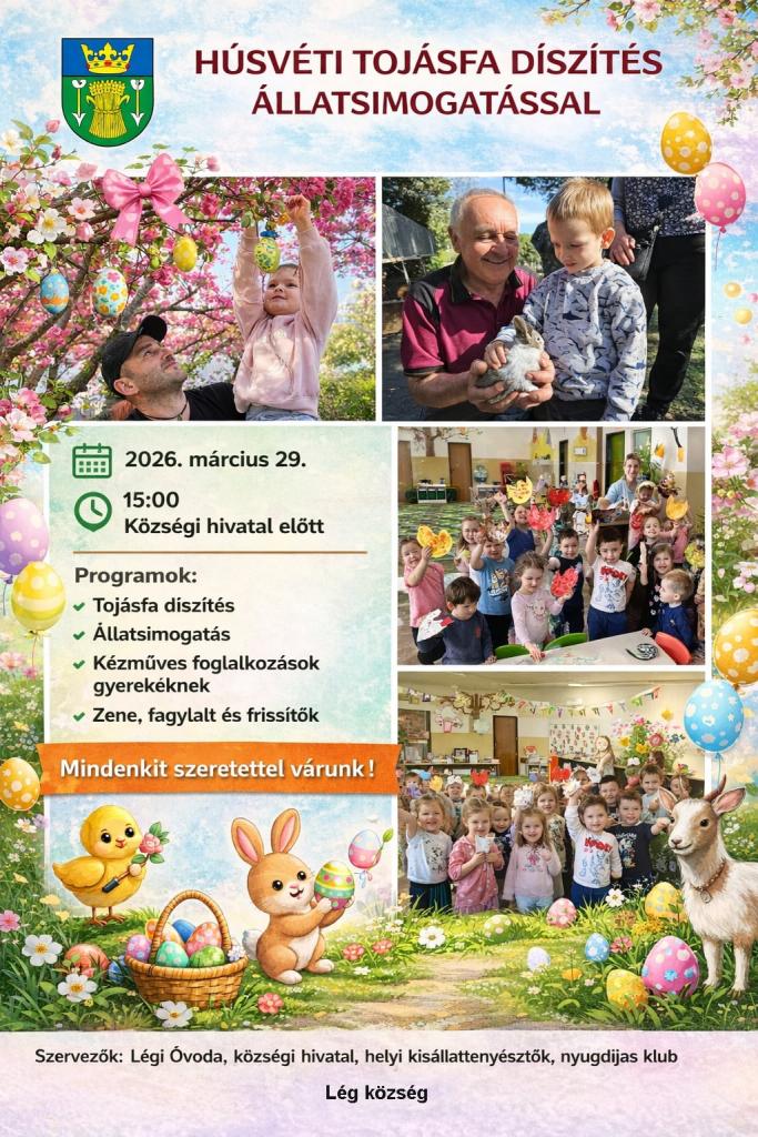 iHúsvéti tojásfa díszítés, állatsimogatással